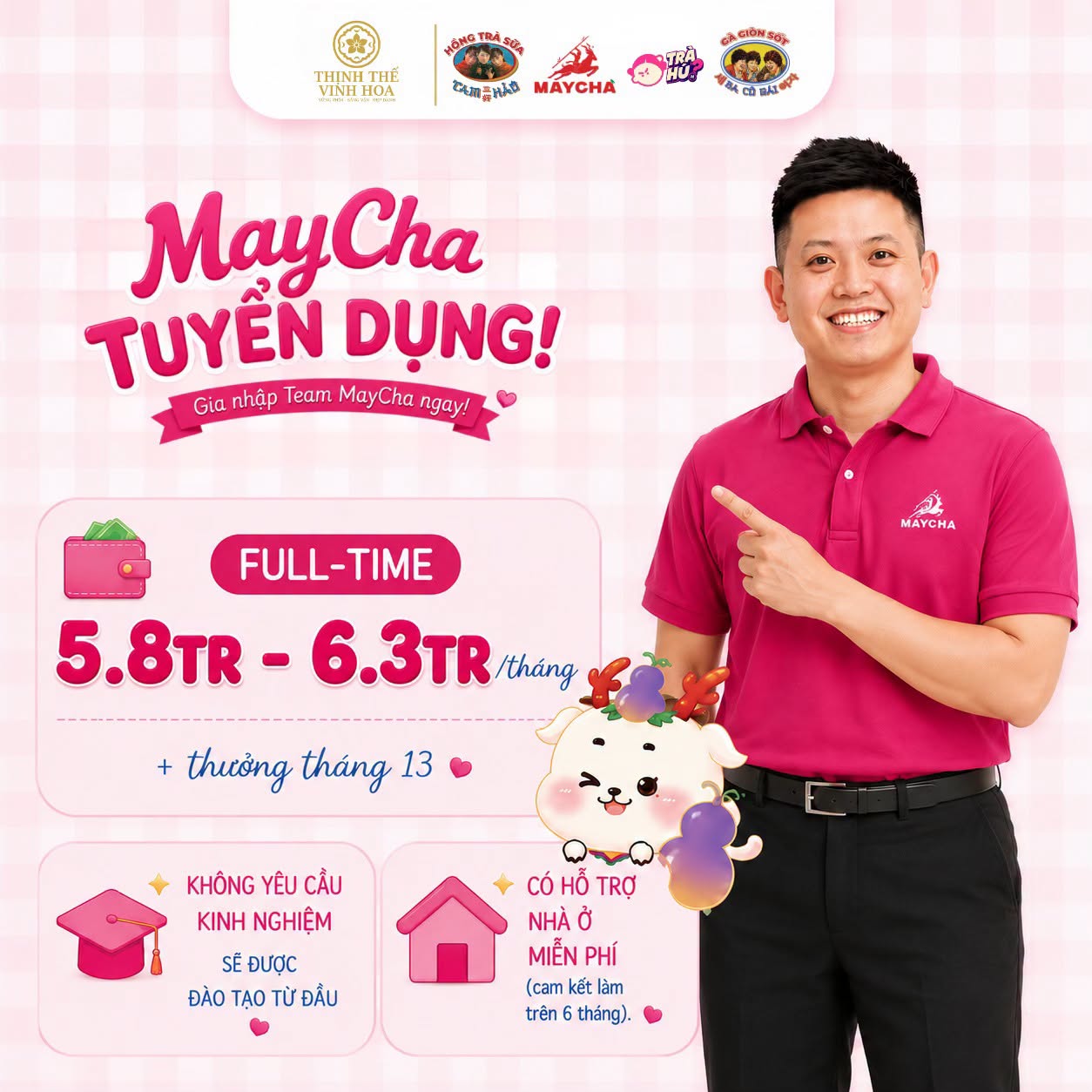 Poster tuyển dụng MayCha